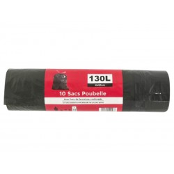 SAC POUBELLE 10x130L 82X105CM AVEC LIEN