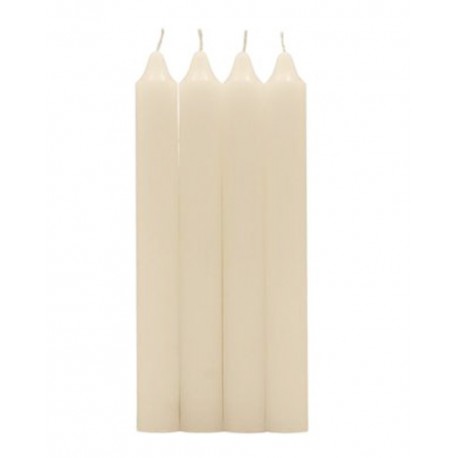 BOUGIE CHANDELLE CREME X4