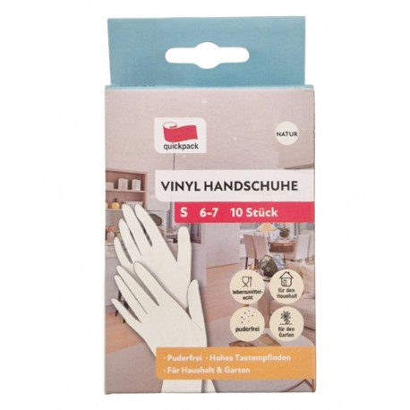 GANTS DE MÉNAGE TAILLE S X10 PAIRES