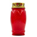 BOUGIE FAROLES ROUGE H17.5CMX7Ø
