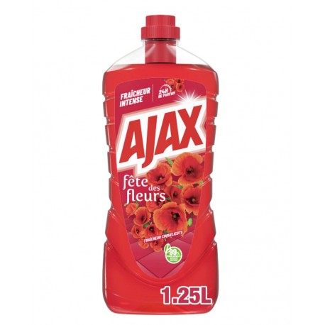 AJAX NETTOYANT SOL 1.25 L COQUELICOTS