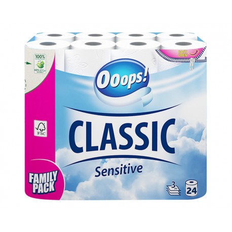 PAPIER TOILETTE X24 3PLIS OOOPS!