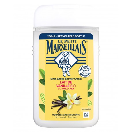 LE PETIT MARSEILLAIS GEL DOUCHE LAIT DE VANILLE BIO 250ML