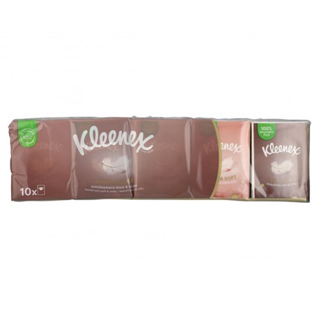 KLEENEX MOUCHOIR ULTRA DOUX 10x7PCS 4 PLIS