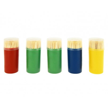 BOITE DE CURE DENT BOIS x5