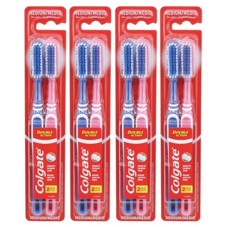 COLGATE BROSSE A DENT x2 DOUBLE ACTION