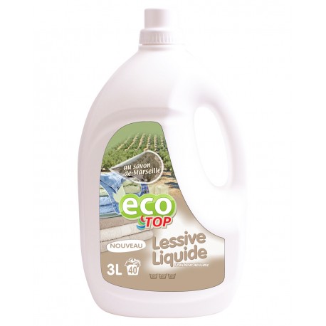 ECOTOP LESSIVE LIQUIDE SAVON DE MARSEILLE 3L 