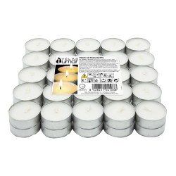 BOUGIE CHAUFFE PLAT BLANC 50 PCS