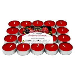 BOUGIE CHAUFFE PLAT PARFUM FRUITS ROUGE 20 PCS