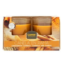 BOUGIE EN VERRE x2 PARFUM CANELLE