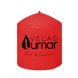 BOUGIE ROUGE 100x90mm