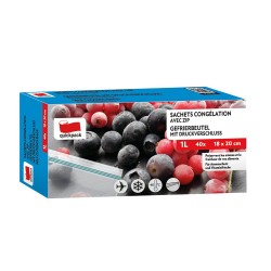 SAC CONGELATION REFERMABLE 1L 40PCS 18X25CM