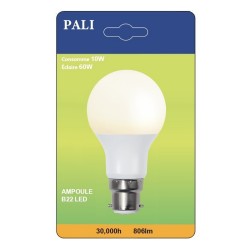 AMPOULE LED PALI B22 10W/60W X1