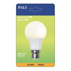 AMPOULE LED PALI B22 12W/75W X1
