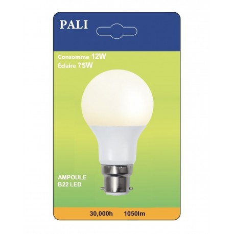 AMPOULE LED PALI B22 12W/75W X1