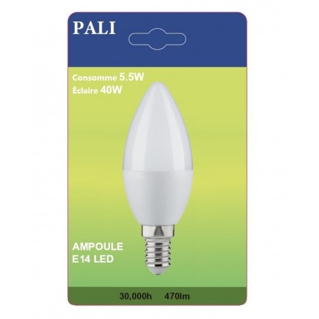 AMPOULE LED PALI E14 5,5W/40W X1