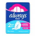 ALWAYS SERVIETTE HYGIENIQUE MAXI 9PADS