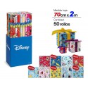 CRISCOLOR ROULEAU PAPIER CADEAU DISNEY ASSORTIMENT 0.7X2M