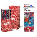 CRISCOLOR ROULEAU PAPIER CADEAU MARVEL ASSORTIMENT 0.7X2M