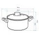 MARMITE ALUMINUIM INDUCTION 28CM