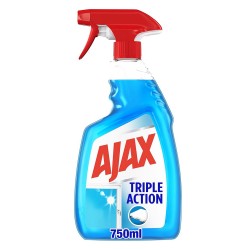 AJAX NETTOYANT DE VITRES SPRAY 750ML TRIPLE ACTION