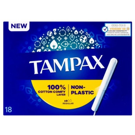 TAMPAX COTTON SUPER PLUS 18PCS EXP 05-2030