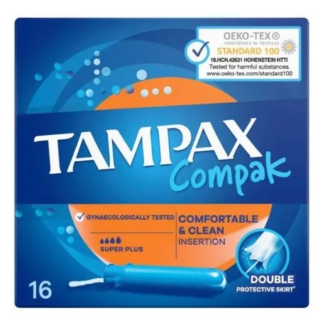TAMPAX COTTON SUPER PLUS 18PCS EXP 05-2030