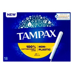 TAMPAX COTTON SUPER PLUS 18PCS EXP 05-2030