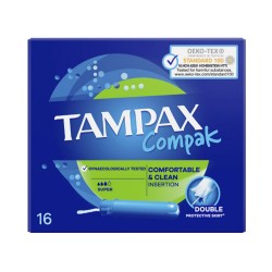 TAMPAX COMPAK SUPER 16PCS EXP 05-2030