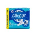 ALWAYS SERVIETTE HYGIENIQUE JOUR ET NUIT 14PCS AVEC AILES