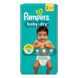 PAMPERS COUCHE BEBE 4-8KG 42PCS