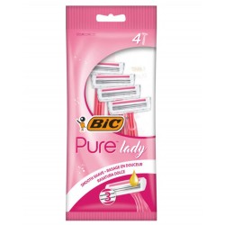 BIC RASOIR X4PCS 3 LAMES PURE LADY