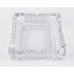 CENDRIER EN VERRE CARRE