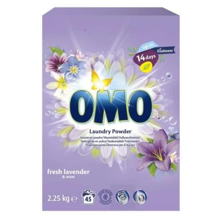 OMO LESSIVE POUDRE 2.25KG APPLE BLOSSOM & WATER LILY