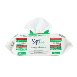 SOFTLIFE LINGETTES MULTI SURFACE 100PCS SAVON BLANC