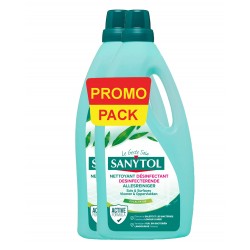 SANYTOL NETTOYANT DESINFECTANT SOL & SURFACES EUCALYPTUS 1L PROMO PACK