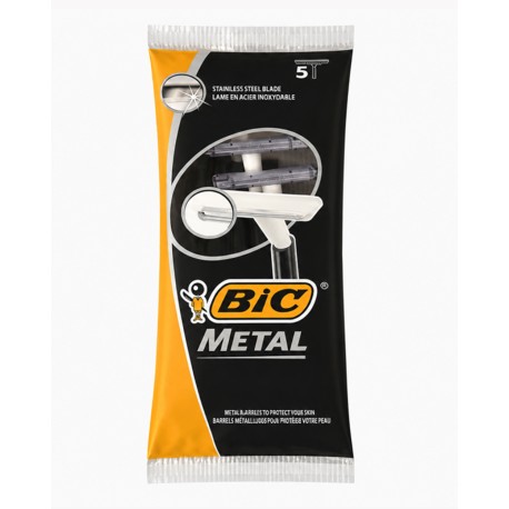 BIC RASOIR METAL 1 LAME X5