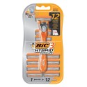 BIC RASOIR HYBRID EXTRA LIFE 3LAME 12 RECHARGES
