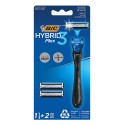 BIC RASOIR HYBRID FLEX 3LAMES 2 RECHARGES